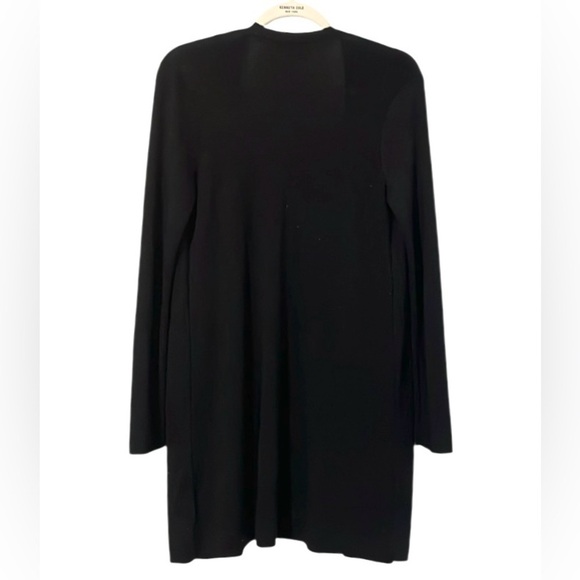 RSVP by Talbots long open cardigan Lightweight Black Slight shimmer Size M - Picture 3 of 12